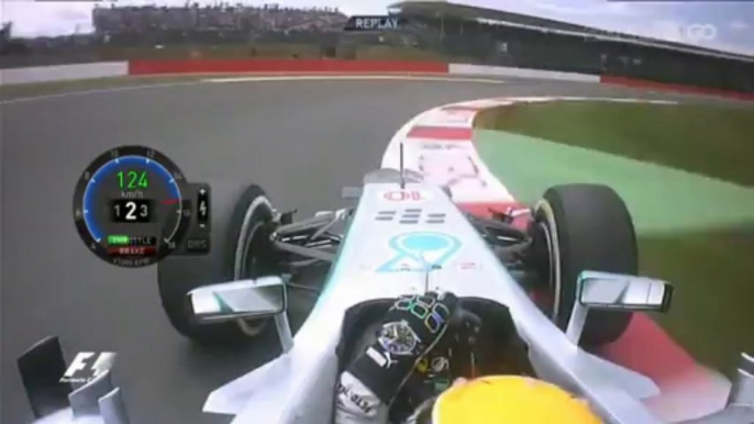 Lewis Hamilton Q3 Pole Position Lap British GP 2013