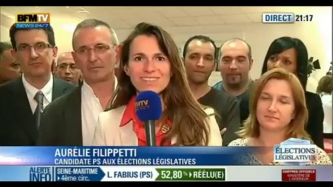 Réaction de Aurélie Filippetti - Législatives 2012