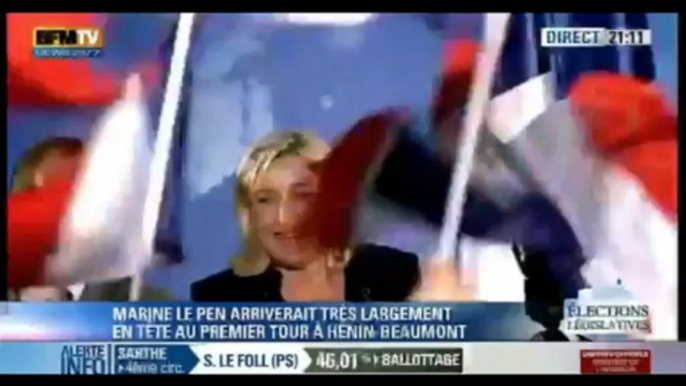 Réaction de Marine Le Pen - Législatives 2012