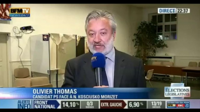 Réaction de Olivier Thomas - Législatives 2012