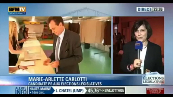 Réaction de Marie-Arlette Carlotti - Législatives 2012