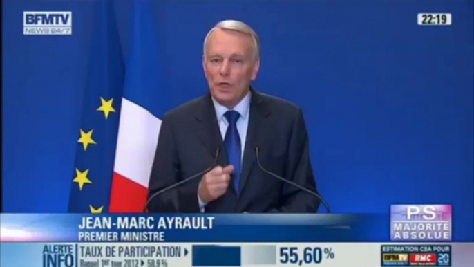 Réaction de Jean-Marc Ayrault - Législatives 2012