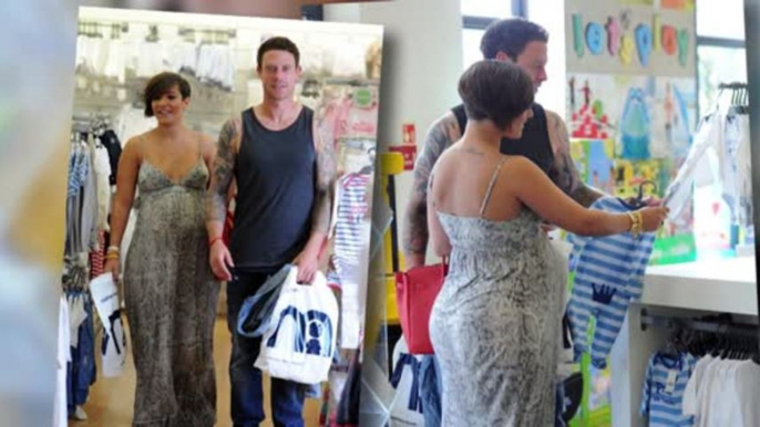 Parents-To-Be Frankie Sandford and Wayne Bridge Browse Blue Baby Clothes