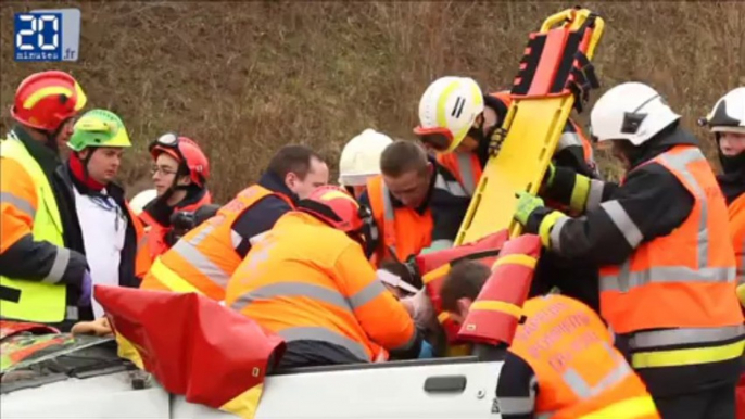 Exercice de coordination des secours franco-belges a Mouscron