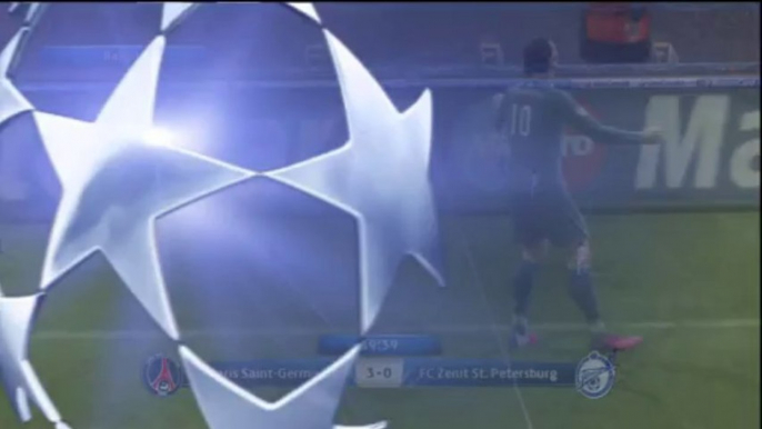 (thegamer) pes 2013 ligue des champions Paris Saint-Germain  FK Zenit St. Petersburg match 5