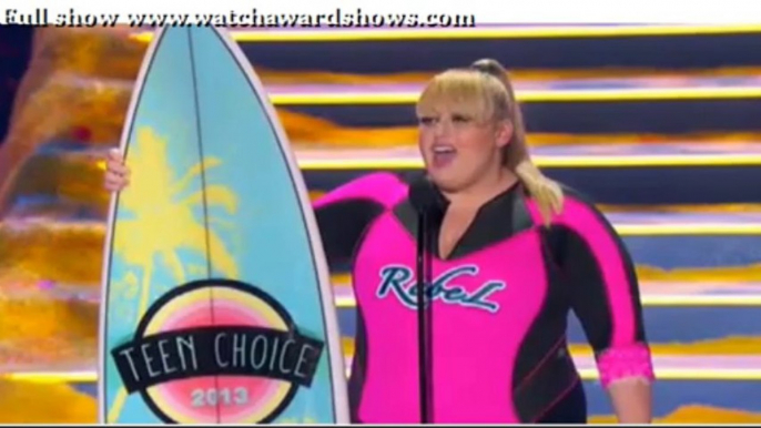 #TCA2013 Rebel Wilson Acceptance speech Teen Choice Awards 2013