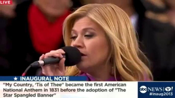 Kelly Clarkson Sings 'My Country, 'Tis of Thee' at Inauguration Day 2013