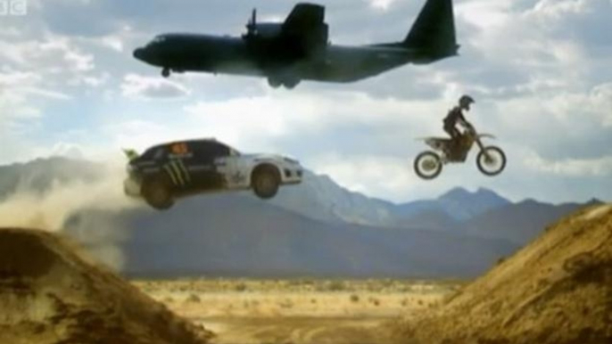 Ken Block airfield rallying - Top Gear - BBC