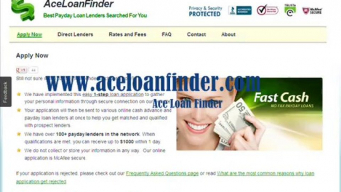 Ace Loan Finder - Find Best Online Payday Cash Advance Loans