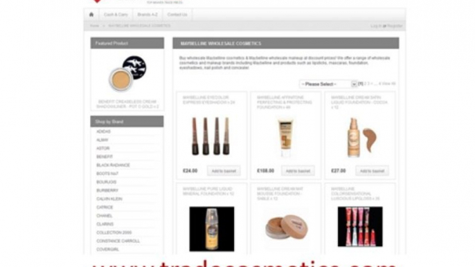 Wholesale Maybelline Cosmetics - www.tradecosmetics.com