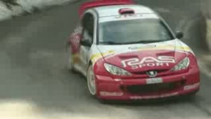 Rallye de l'Escarene 2009 peugeot 206 WRC ps col de Turini