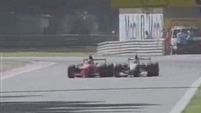 F1 Monza 1998 Coulthard retires M.Schumacher passes Hakkinen