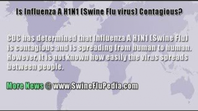Is Influenza A H1N1 (Swine Flu) Contagious?