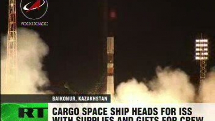 ‘Progress’ cargo space ship launched