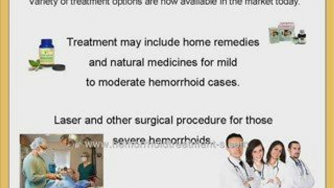 Hemorrhoid Treatments