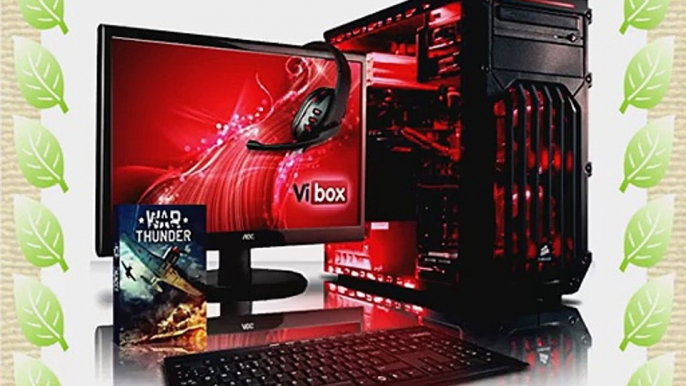 VIBOX Cerberus Paket 1 - 4.4GHz Dual-Core Gaming PC Desktop Computer mit WarThunder Spiel Bundle