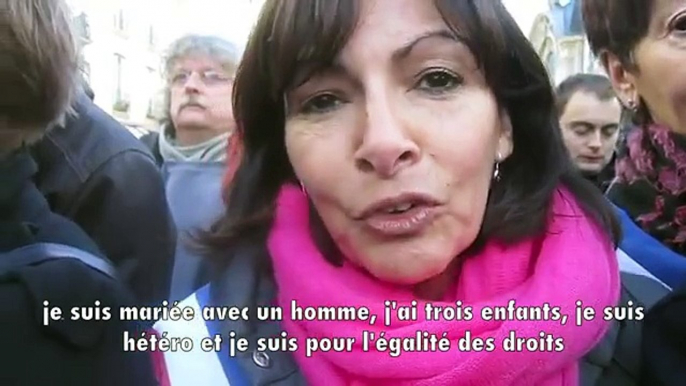 Anne Hidalgo, 1ère adjointe au maire de Paris, pour le #MariagePourTous - Projet Entourage LGBT