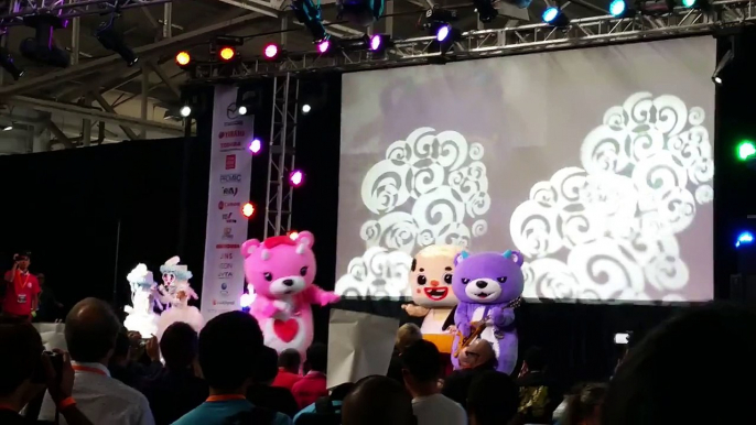 Mascots playing Attack on Titan Theme @ J-Pop Summit 2015