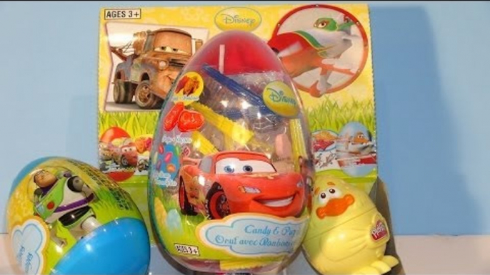 12 Surprise Eggs Kinder Surprise Pixar Cars, Pixar Planes Disney Princess Hello Kitty and Mickey Mou