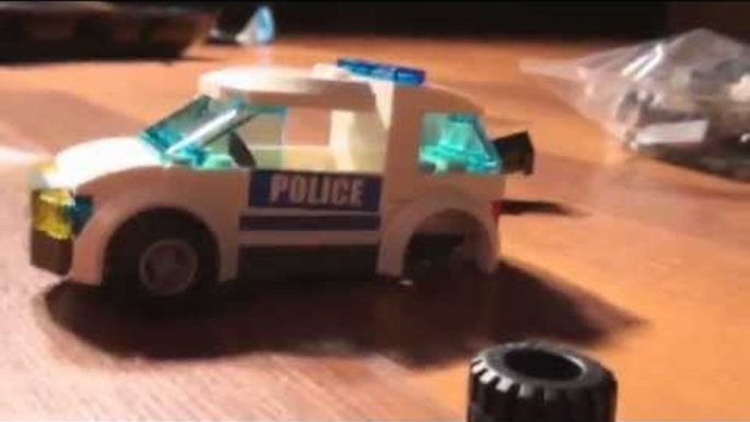 Pixar Cars and Thomas and Friends fan  build the LEGO Police Station,