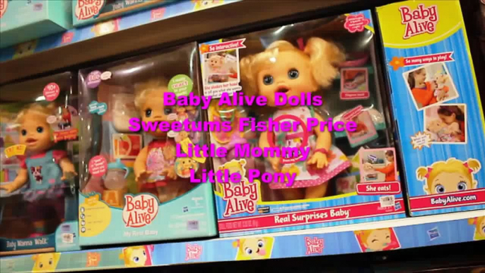 Baby Alive Dolls, Sweetums Fisher-Price, Little Mommy, Pinypon, Little Pony