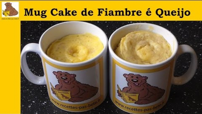 Receita do Mug cake de fiambre é queijo  (rapida e facil)