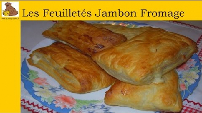 Les feuilletés jambon fromage (recette rapide et facile)