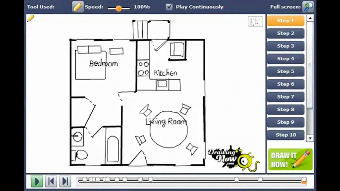 How to draw house plans, floor plans