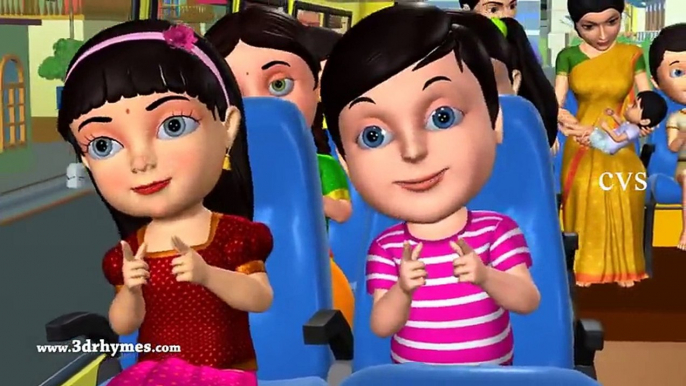 Wheels On The Bus Go Round And Round New , 3D Animation Nursery Rhymes ,u0026 Songs For Children