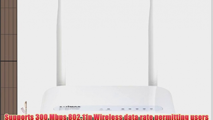 Edimax BR-6428nS 300 Mbps 802.11n Wireless Broadband Router with EZmax Setup Wizard