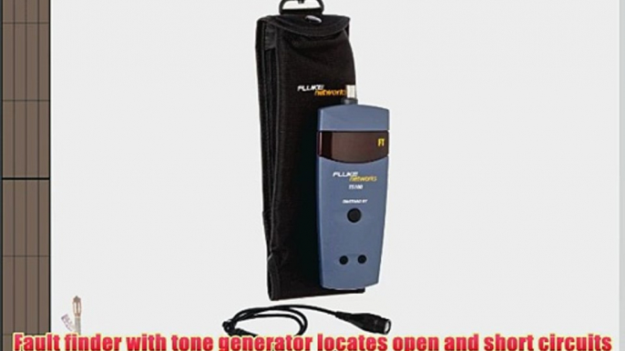 Fluke Networks 26500390 TS100 Kit with Case BNC to ABN Linecord for TS100 Cable Fault Finder