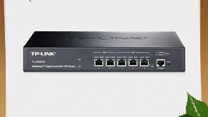 TP-LINK TL-ER6020 Gigabit Dual-WAN VPN Router 2 WAN ports 2 LAN ports 1 DMZ port Ipsec PPTP