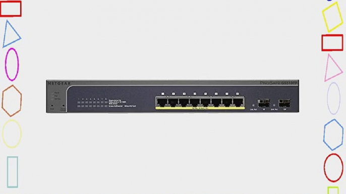 Netgear GS510TP ProSafe 8-Port Gigabit PoE Smart Switch with 2 Gigabit SFP Ports