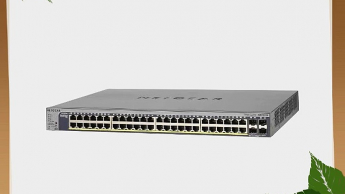 NETGEAR ProSAFE GS752TP 48-Port Gigabit PoE Smart Switch w 4 SFP Gigabit Fiber Ports