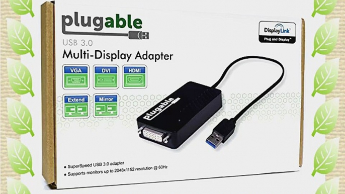 Plugable? USB 3.0 to VGA / DVI / HDMI Video Graphics Adapter Card for Multiple Monitors up