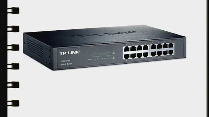 TP-LINK TL-SG1016D  10/100/1000Mbps 16-Port Gigabit 13-inch Rackmountable Switch 32Gbps Capacity