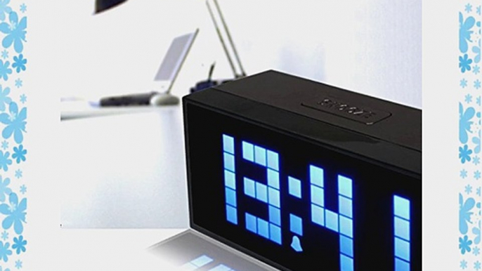 RioRand? Digital Large Big Jumbo LED Snooze Wall Desk Alarm Day of Week Calendar Clock Blue?size:170mm*85mm*55mm)