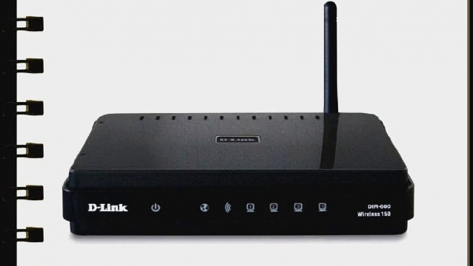 D-Link Wireless 150 Router 4-Port 10/100 Switch Draft 802.11n-based Technology 150Mbps (Black)