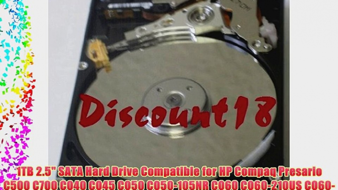 1TB 2.5 SATA Hard Drive Compatible for HP Compaq Presario C500 C700 CQ40 CQ45 CQ50 CQ50-105NR