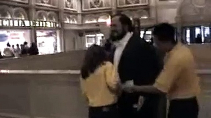 Pavarotti at the Venetian Hotel in Las Vegas