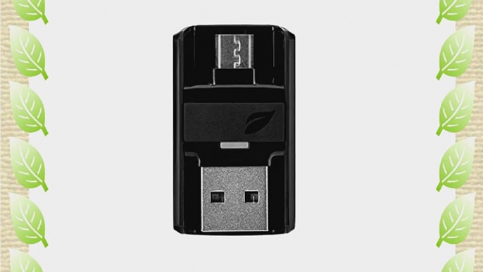 Leef Bridge USB 3.0 64GB Dual USB Flash Drive (Black) for Android Phones and Tablets Mac and