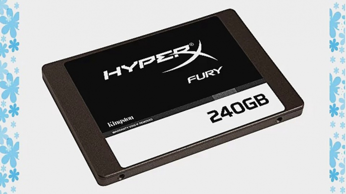 Kingston Digital HyperX FURY 240GB SSD SATA 3 2.5 Solid State Drive with Adapter (SHFS37A/240G)