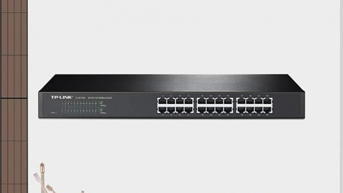 TP-LINK TL-SF1024 24-Port 10/100Mbps Switch 19-inch Rackmount 4.8Gbps Capacity