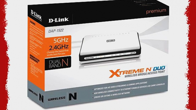 D-Link Wireless Dual Band N 300  Mbps Wi-Fi Gigabit Range Extender and Access Point (DAP-1522)