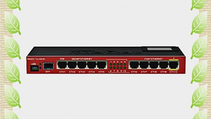 MikroTik - RB2011UIAS-IN - RB2011UASIN 5 Gigabit LAN ports 5 Fast Ethernet LAN ports OS L5