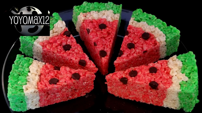 Watermelon Rice Krispies Treats - with yoyomax12