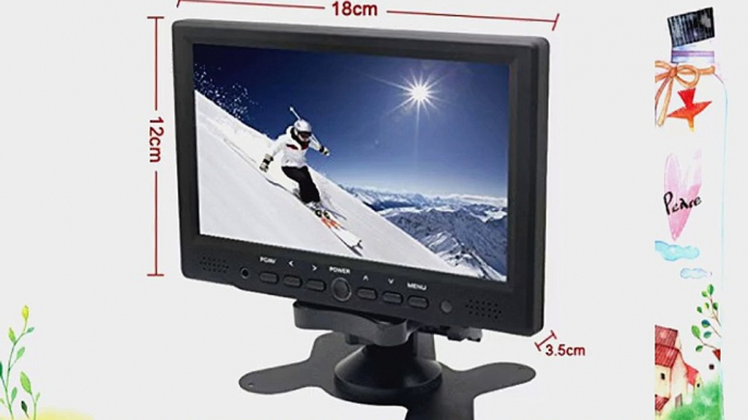 Sourcingbay MOT-YT07P 7-Inch Digital TFT-LED Color Receiver Car/PC Monitor HDMI/VGA/AV Input