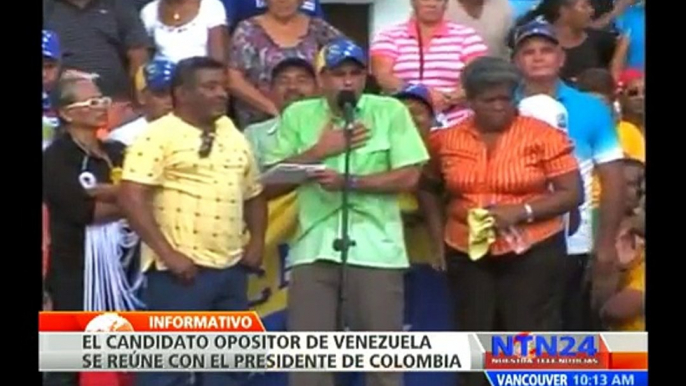 Capriles se reúne con Santos en Bogotá para fortalecer relaciones diplomáticas