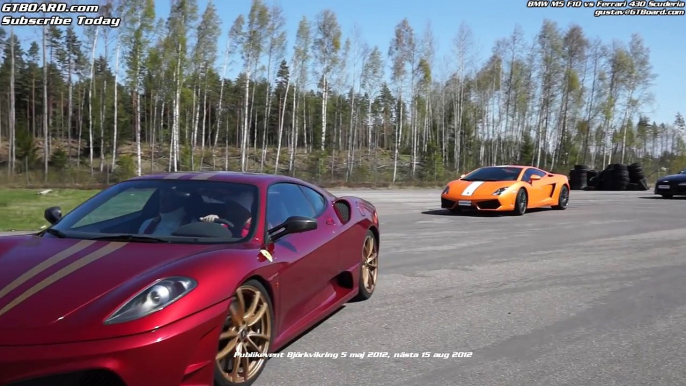 F10 BMW M5 vs Ferrari 430 Scuderia