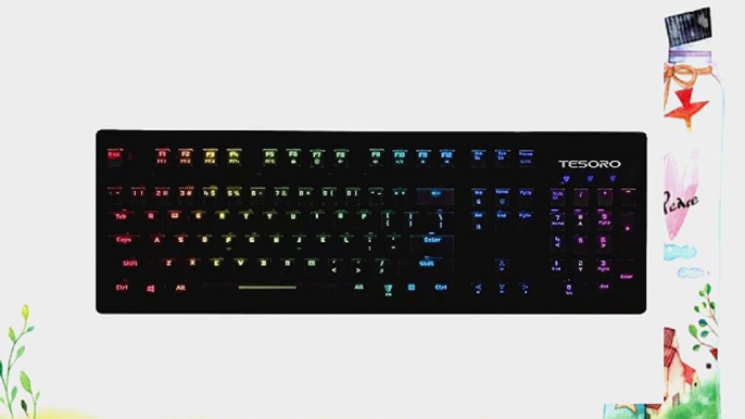 Tesoro Excalibur Spectrum Brown Switch Single Key Full Color RGB Backlit Illuminated Mechanical